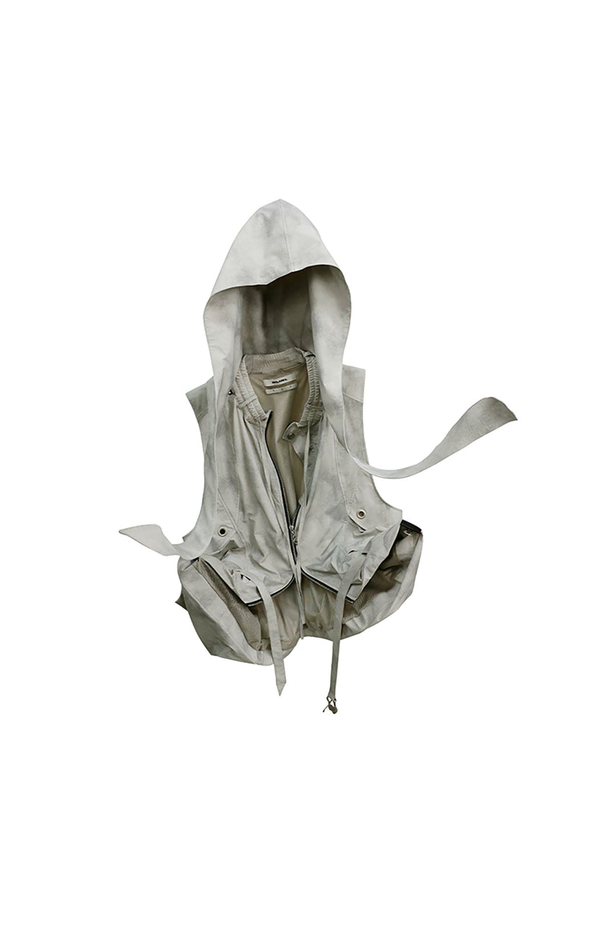 RELABEL Detachable Hood Big-Pocket Vest
