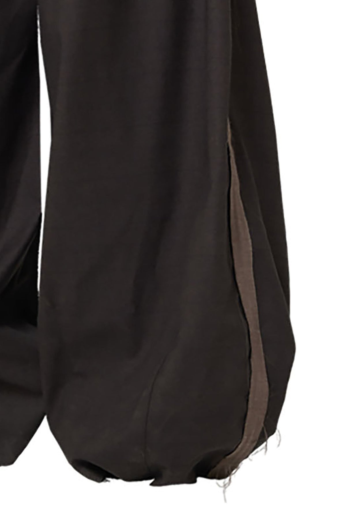 RELABEL Pleated Wide-Leg Drawstring Trousers Brown