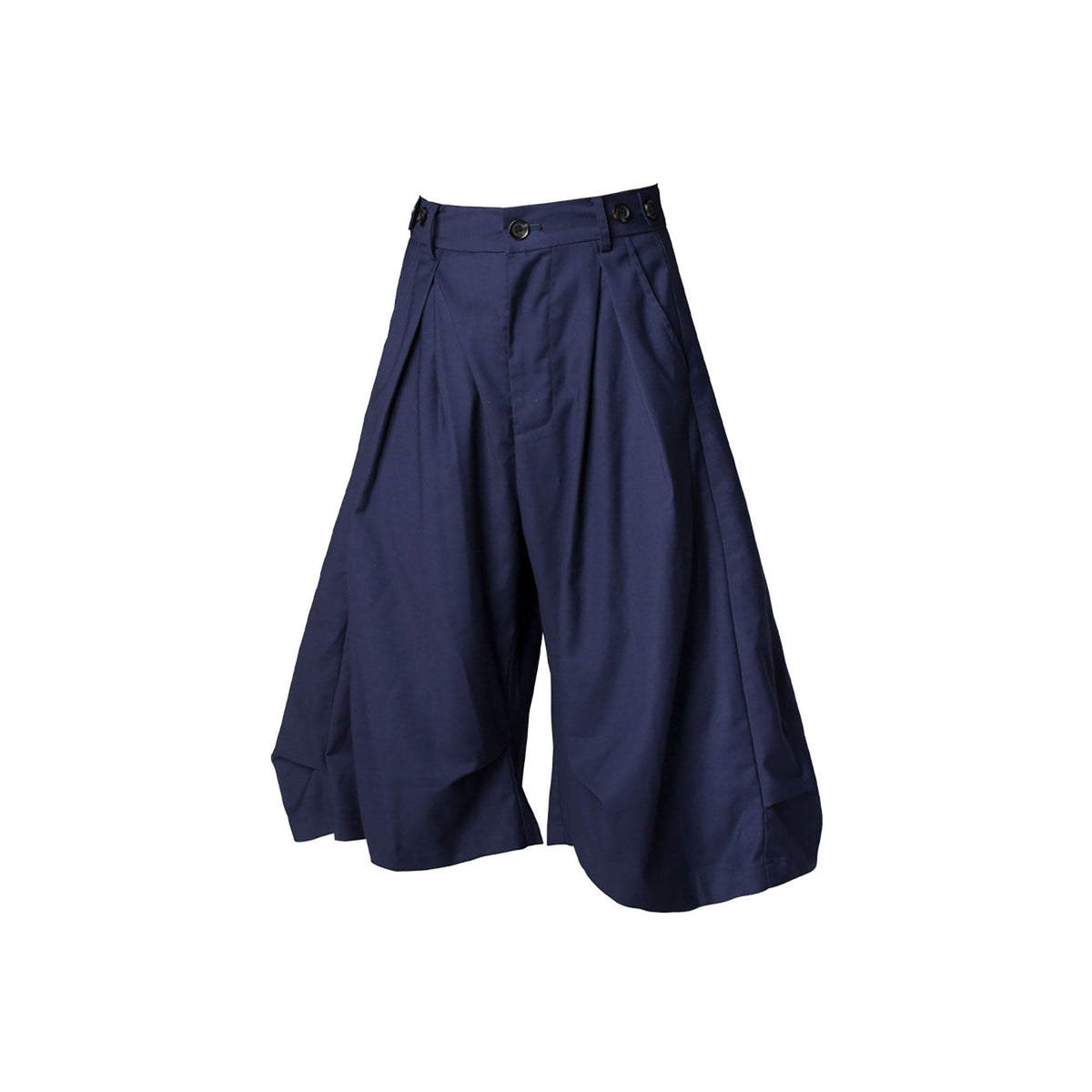 RELABEL Pleated Drape Wide-Leg Shorts