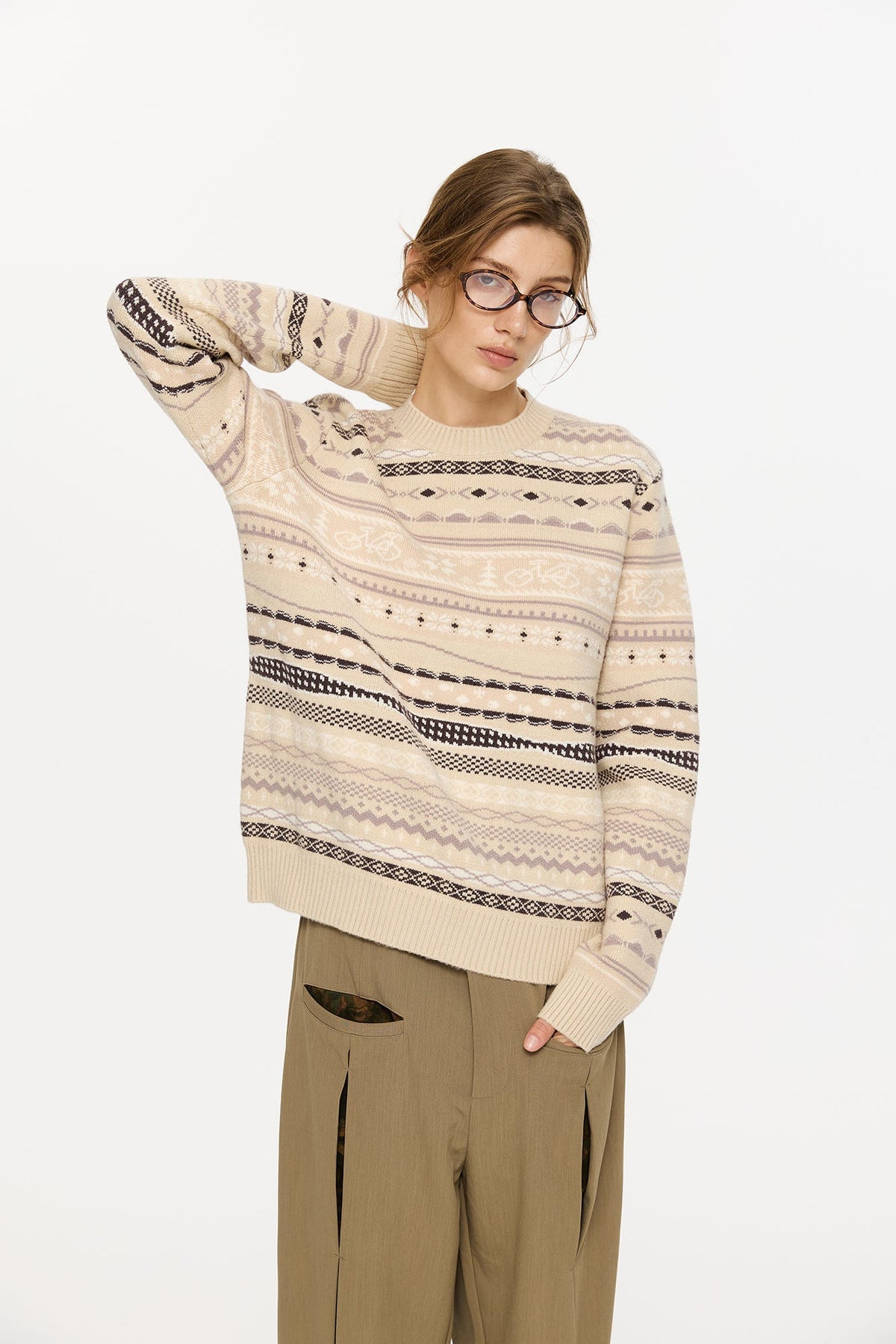 KREATE Classical Fair Isle Sweater
