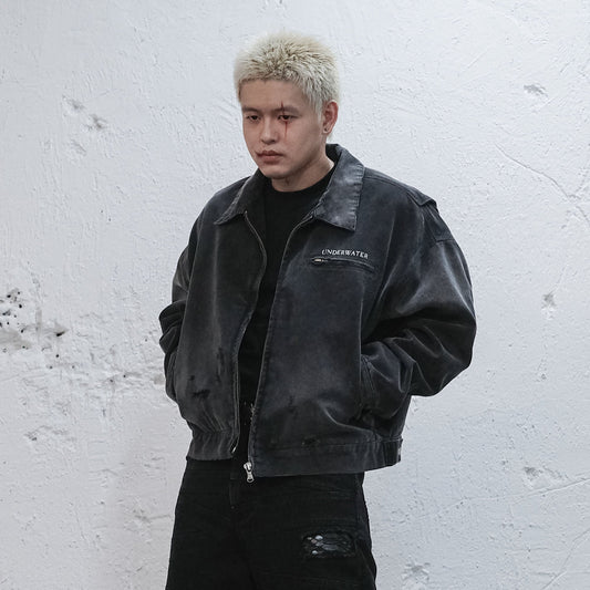 UNDERWATER Dying Art Distressed Jacket