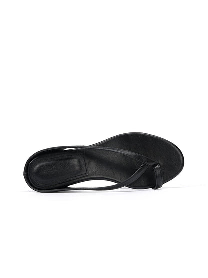 Toe Ring Wedge Flip-Flop Sandals