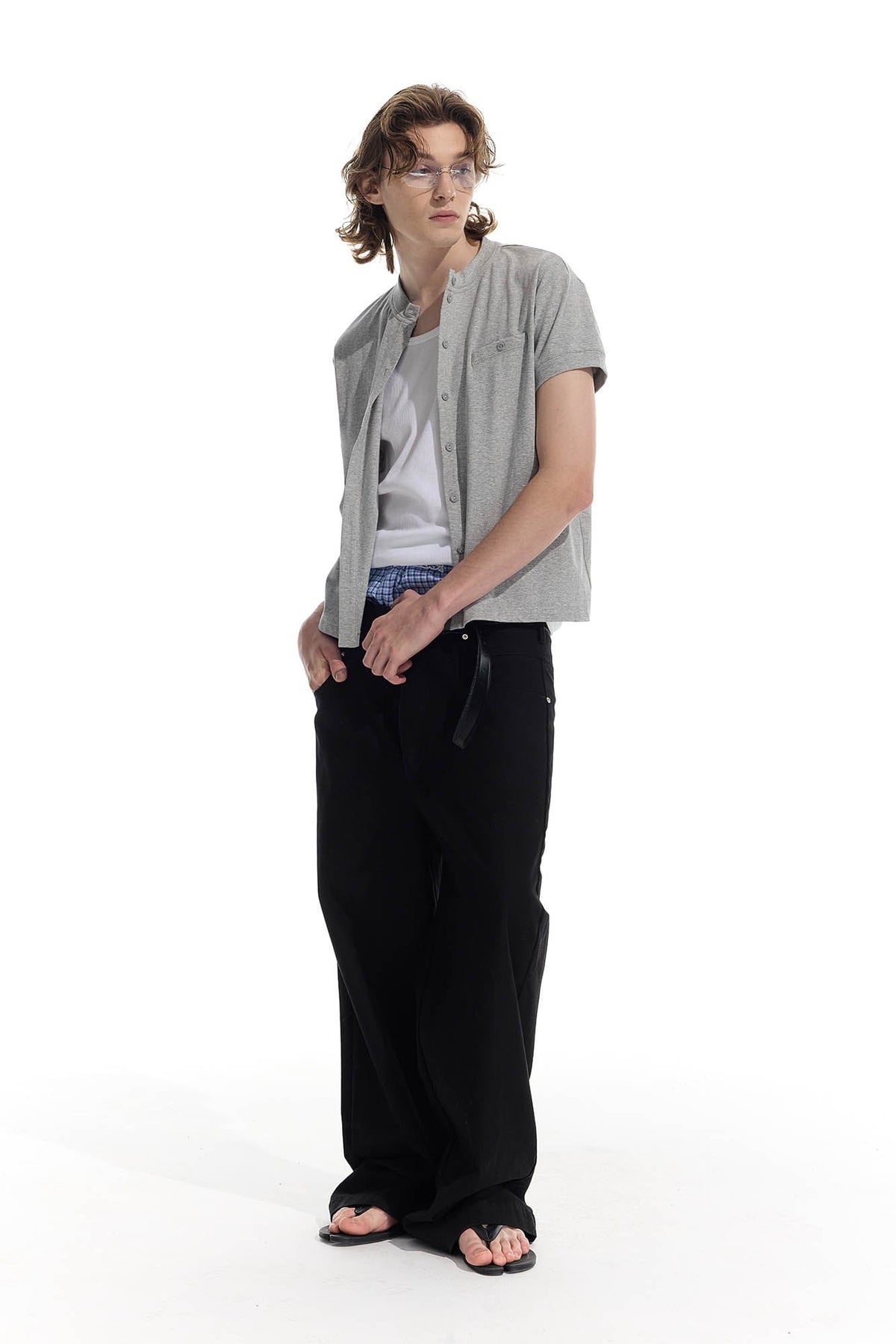 WHISTLEHUNTER Essential Wool-Blended Pocket Short-Sleeve Cardigan