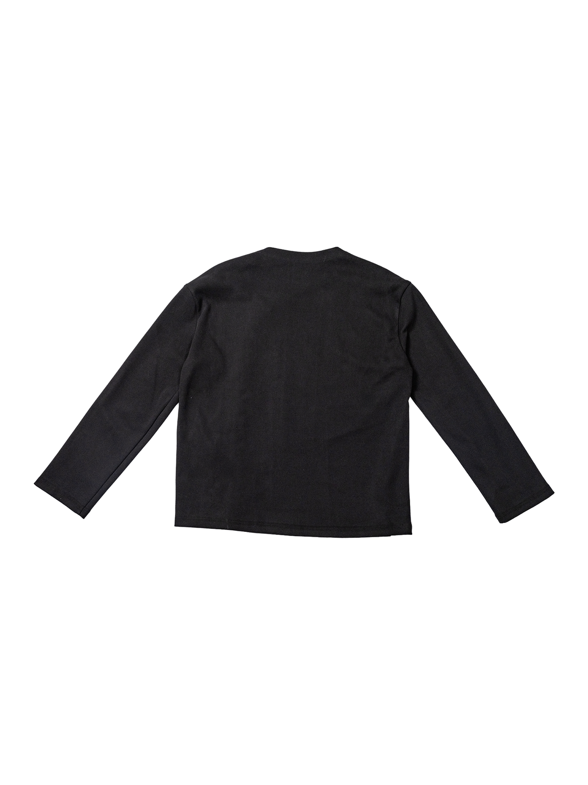 KADAKADA Buttoned Curved Placket Ribbed Knit Top