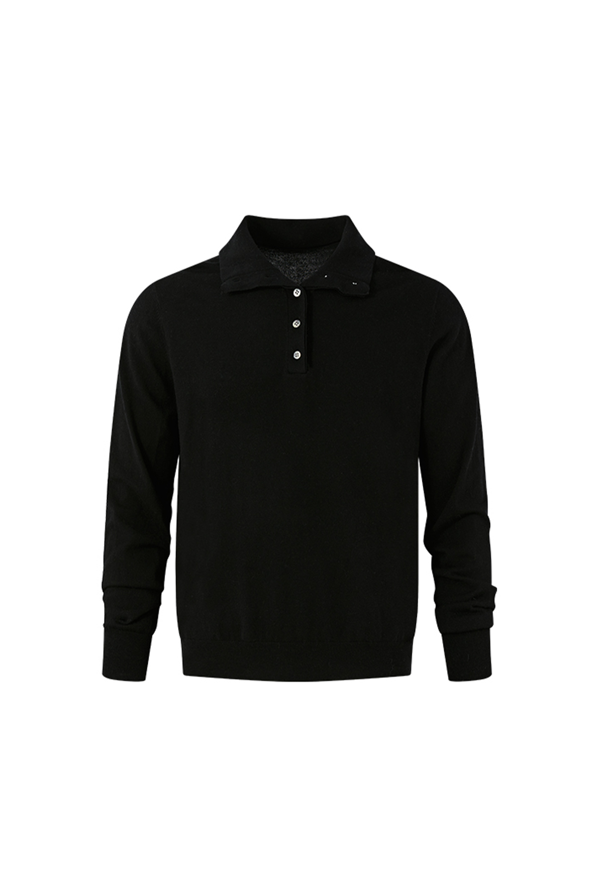 KREATE Double-Collar Wool-Blend Knit Polo