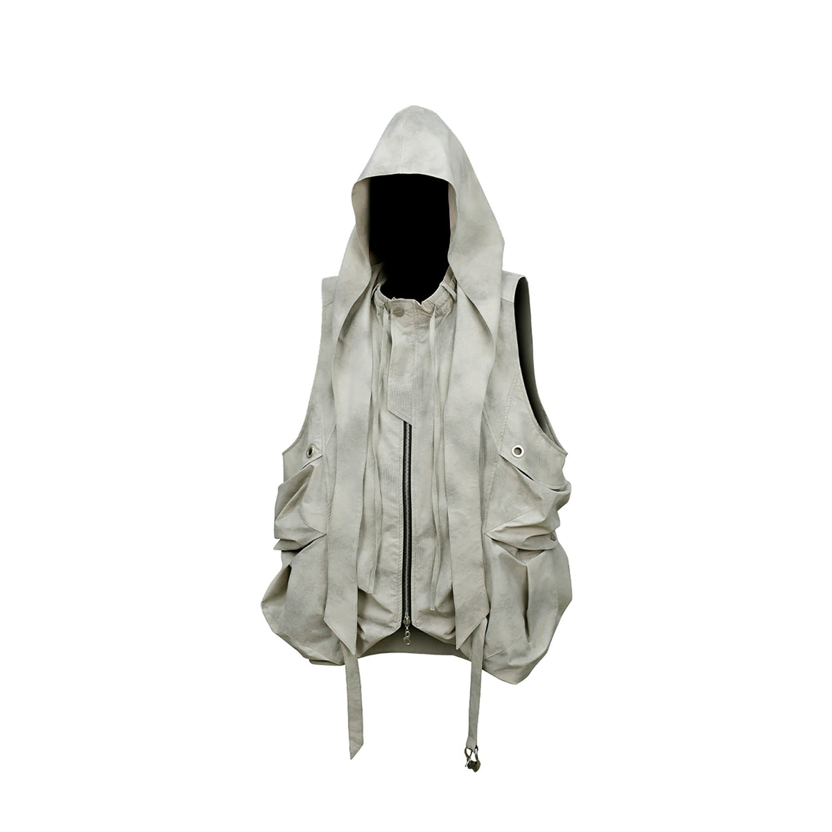RELABEL Detachable Hood Big-Pocket Vest