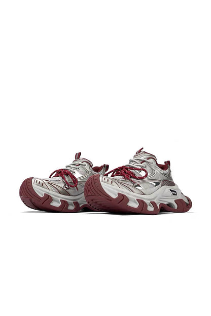 Red Papillon Platform Sneakers