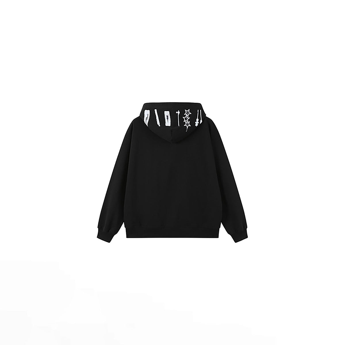 DONSMOKE Hairclip Graphic Double-Zip Hooded Jacket
