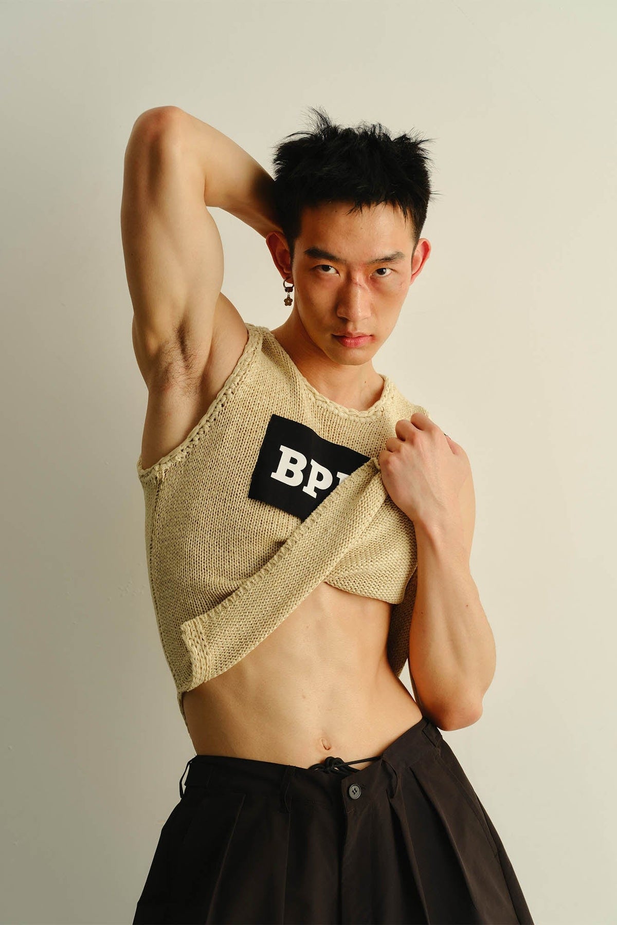 KADAKADA BPM Patchwork Knitted Vest