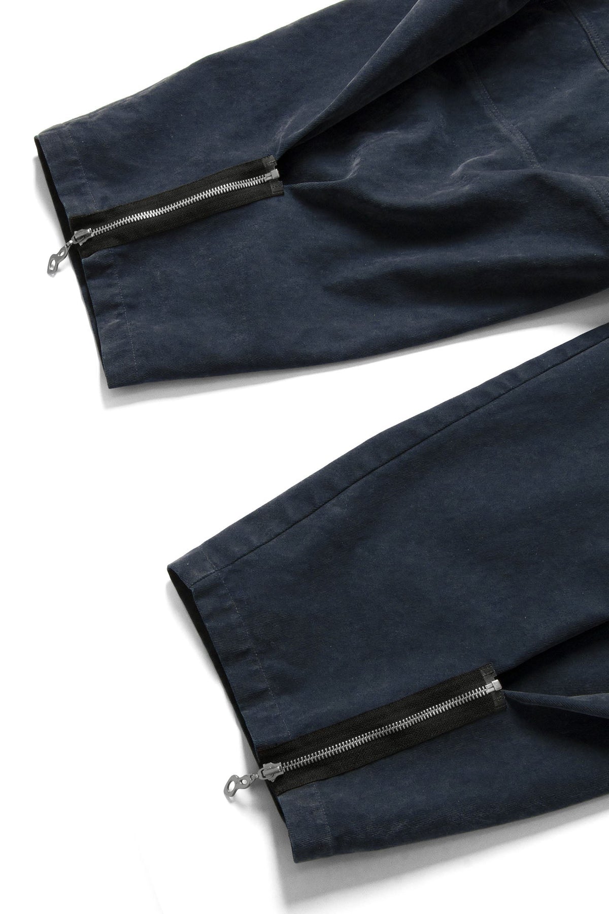 RELABEL Velour Zip-Hem Oversized Jeans