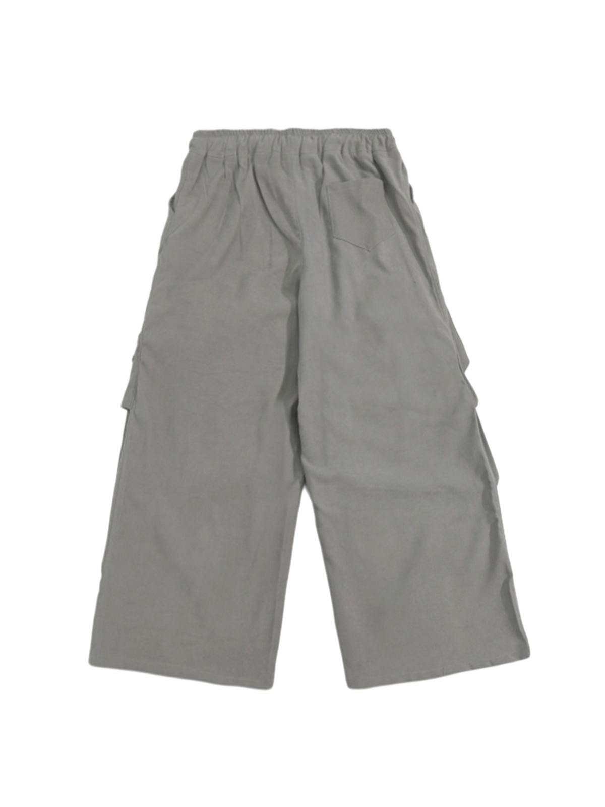 UUCSCC Multi-Pocket Curved Wide-Leg Pants
