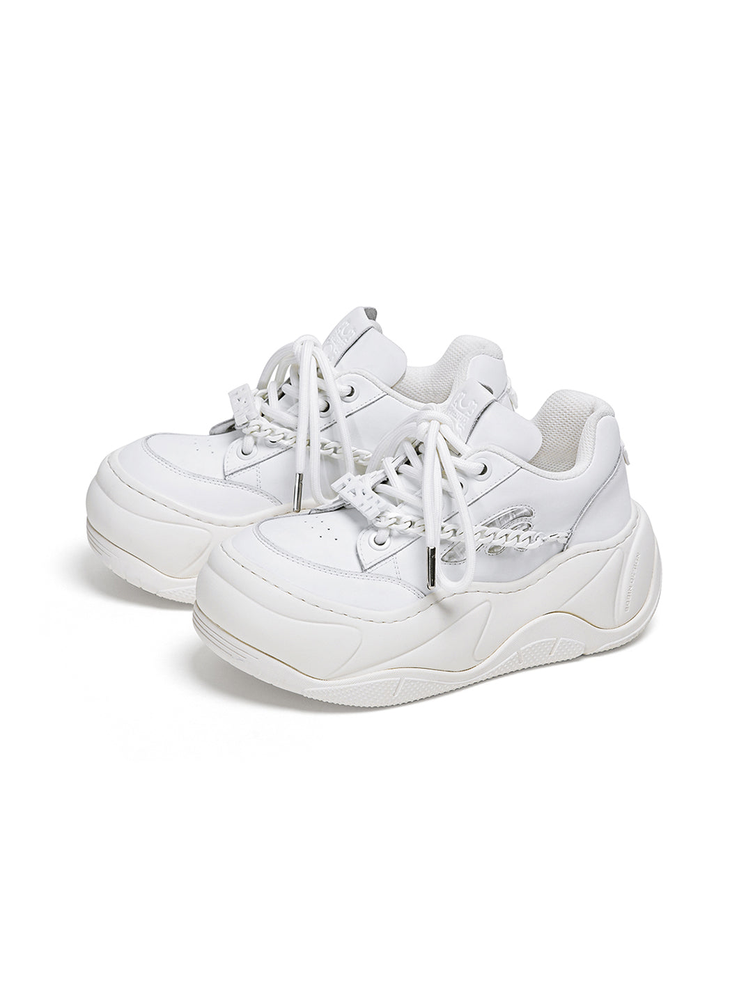 Black WiFi 2.0 Detachable Chain Chunky Sneakers