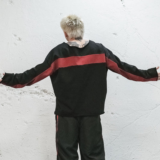 UNDERWATER Bleeding Edge Contrast Panel Sweatshirt