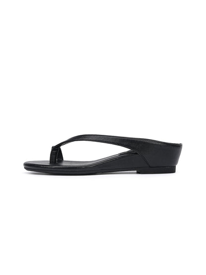 Toe Ring Wedge Flip-Flop Sandals