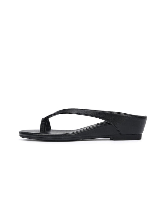 Toe Ring Wedge Flip-Flop Sandals