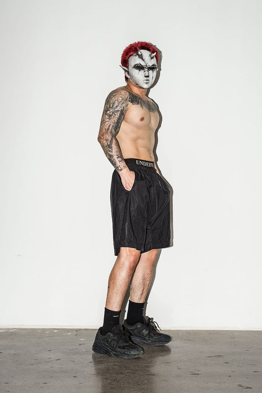 UNDERWATER Dark Soul LOGO Waistband Stretch Boxer Briefs