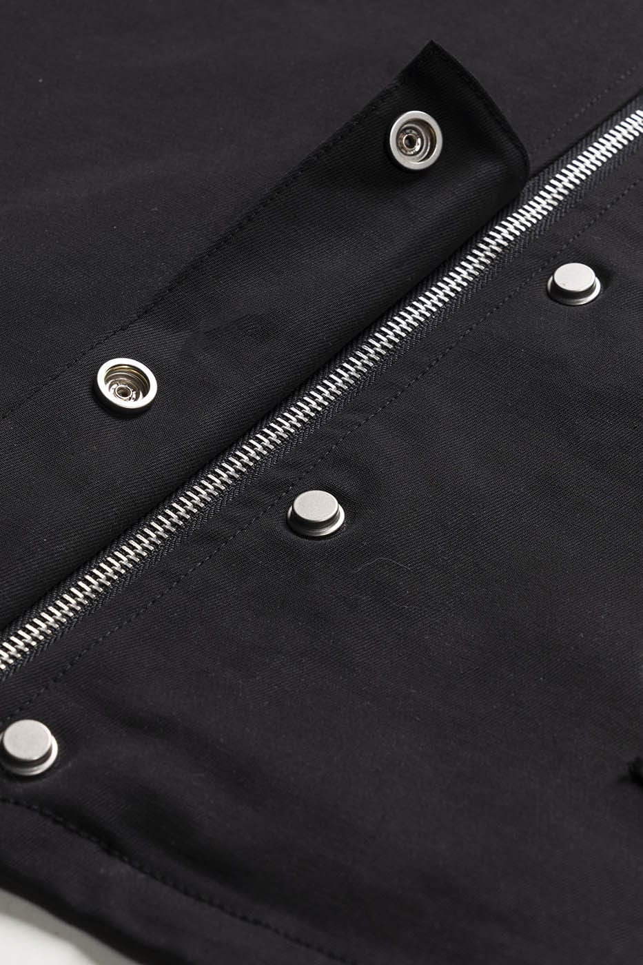 INSIDE OUT Asymmetrical Curved Zippered Jacket