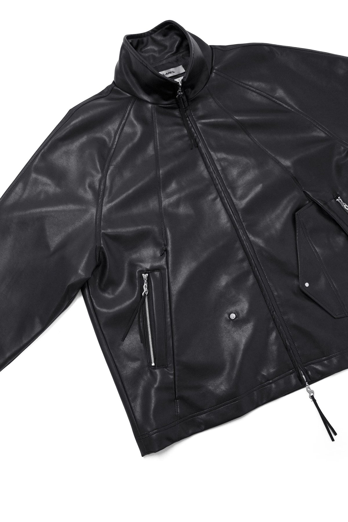RELABEL Multi-Pocket Faux Leather Oversized Jacket