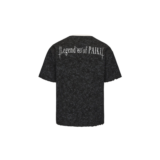 PAIKI Castle Graphic Henley Layered Tee