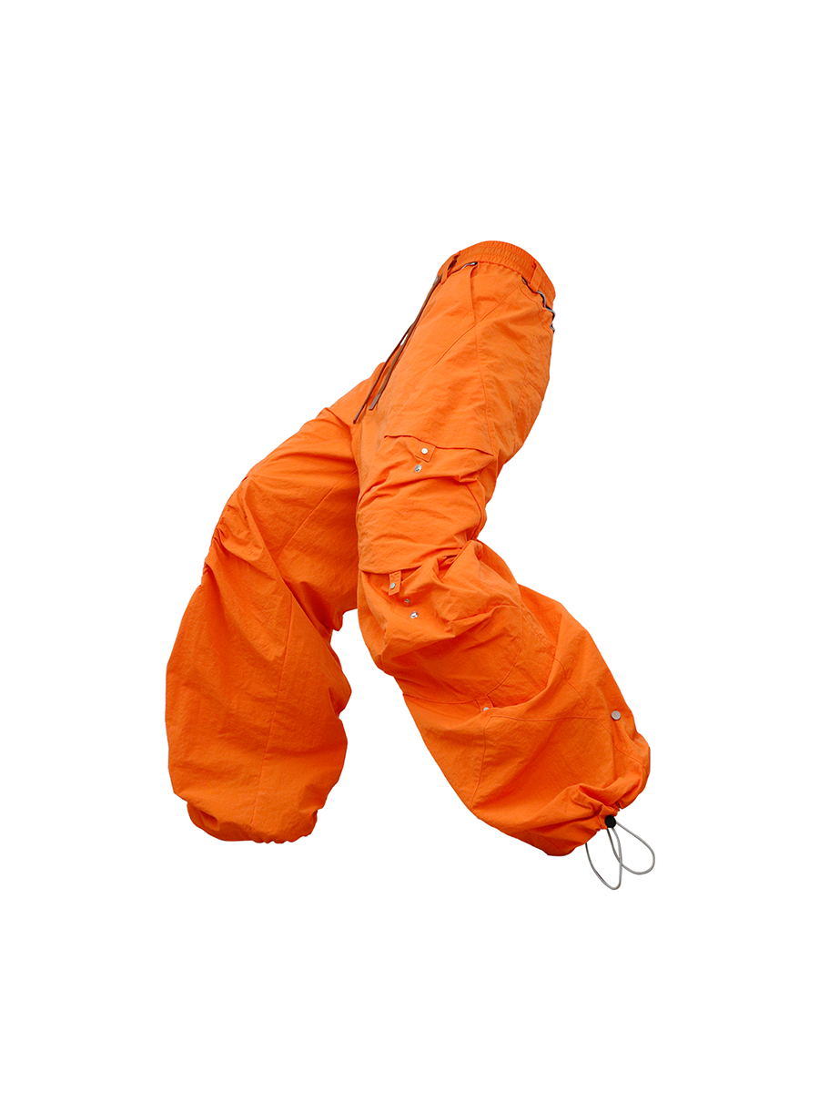 RELABEL Waterproof Nylon Drawstring Oversized Cargo Orange