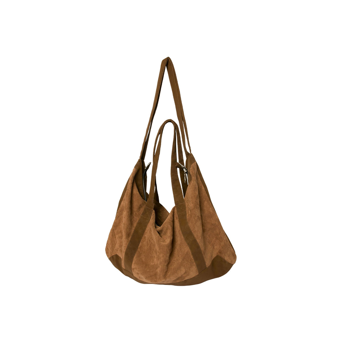 RELABEL Suede Panel Crossbody Bag