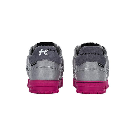 Grey and Pink Classic Low Top Sneakers