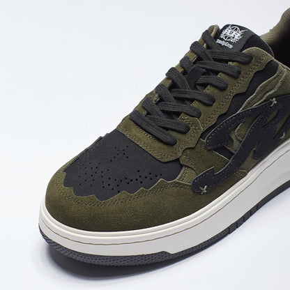R-Evil Suede Green Sneakers