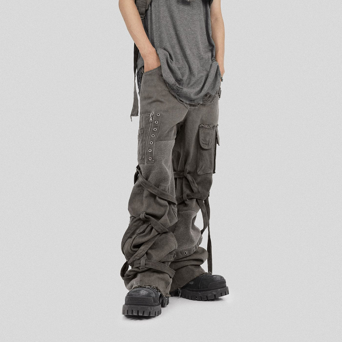 UNDERWATER Scavenger Heavyduty Multi-Pockets Striped Cargo