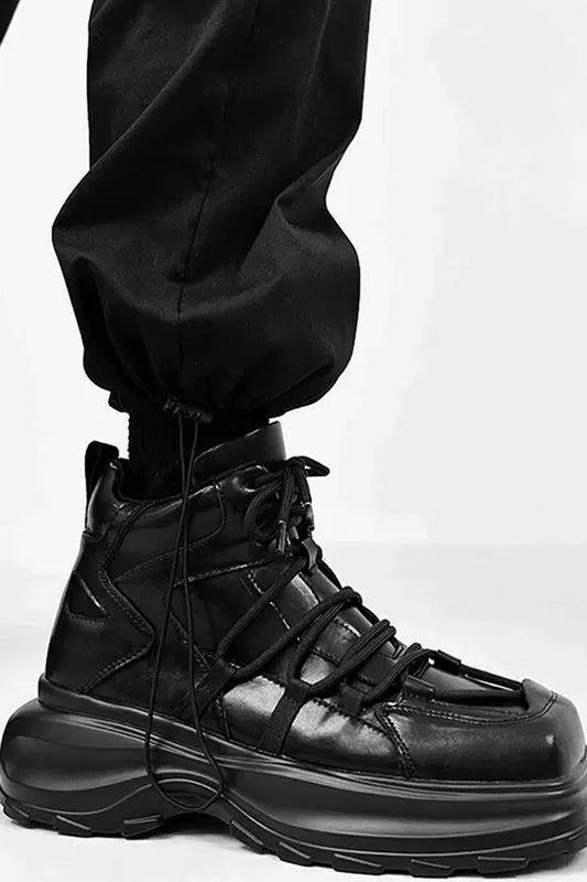 Leather Chunky Martin Boots - EU Only