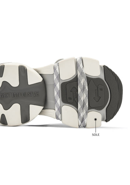 Silver Power Platform Sneakers