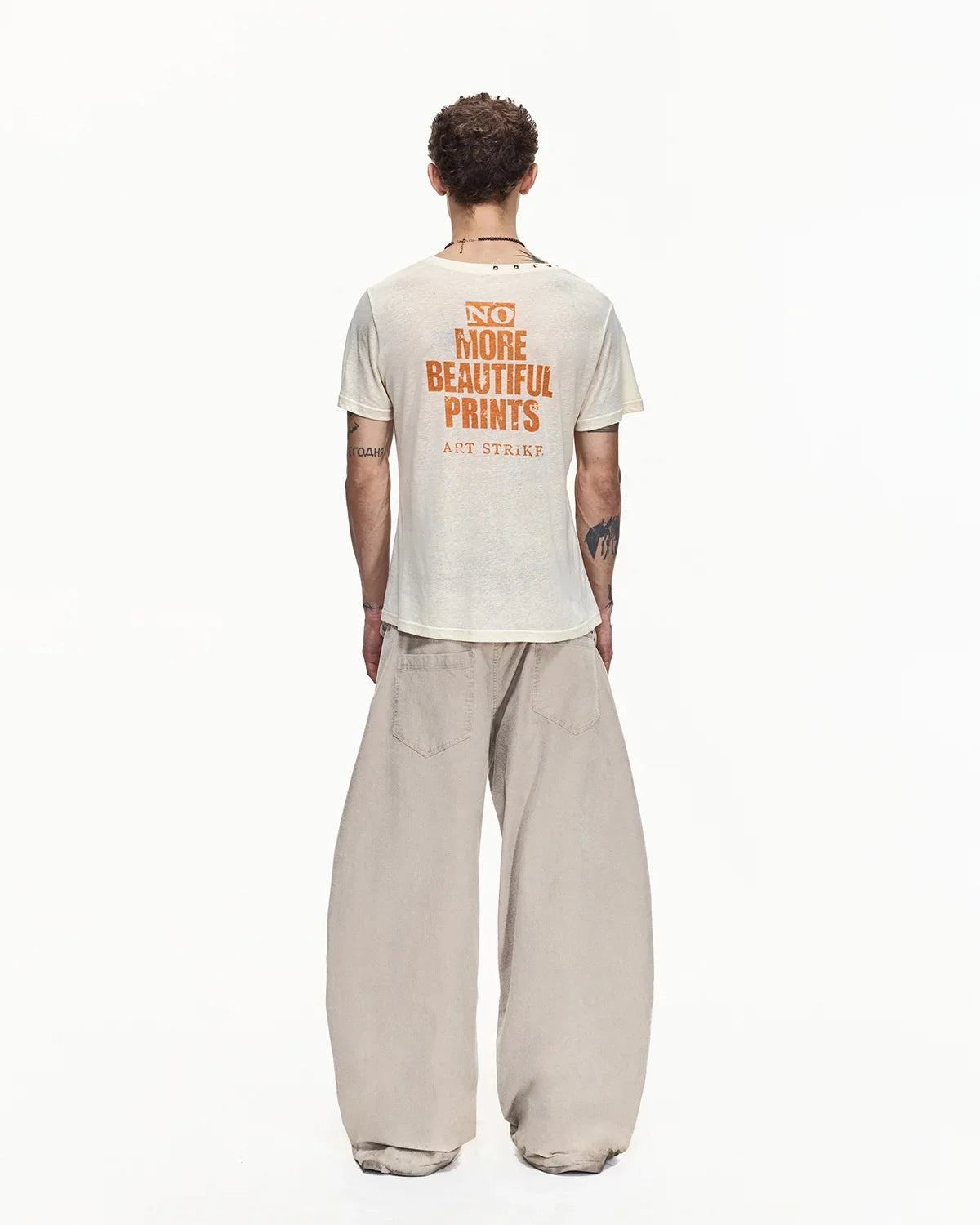 EMO Techno Wash Fitted V-Neck Tee