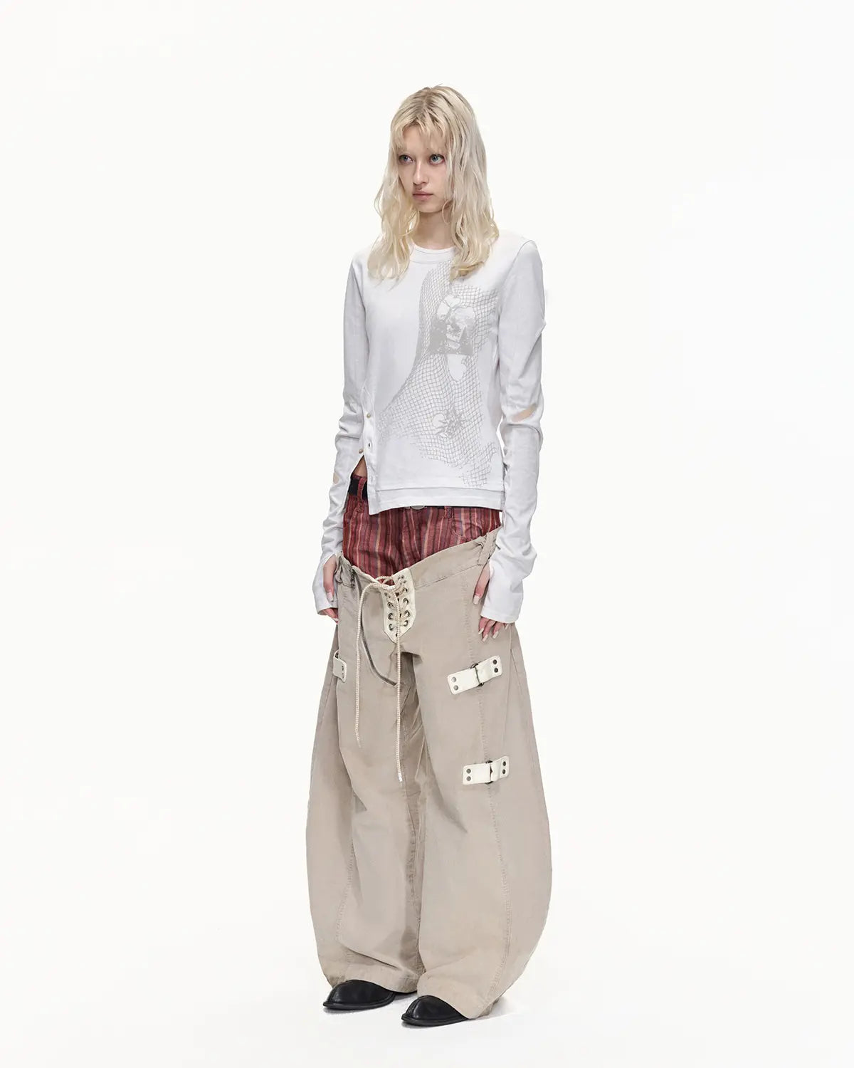 EMO "Digital Veils" Layered Tee