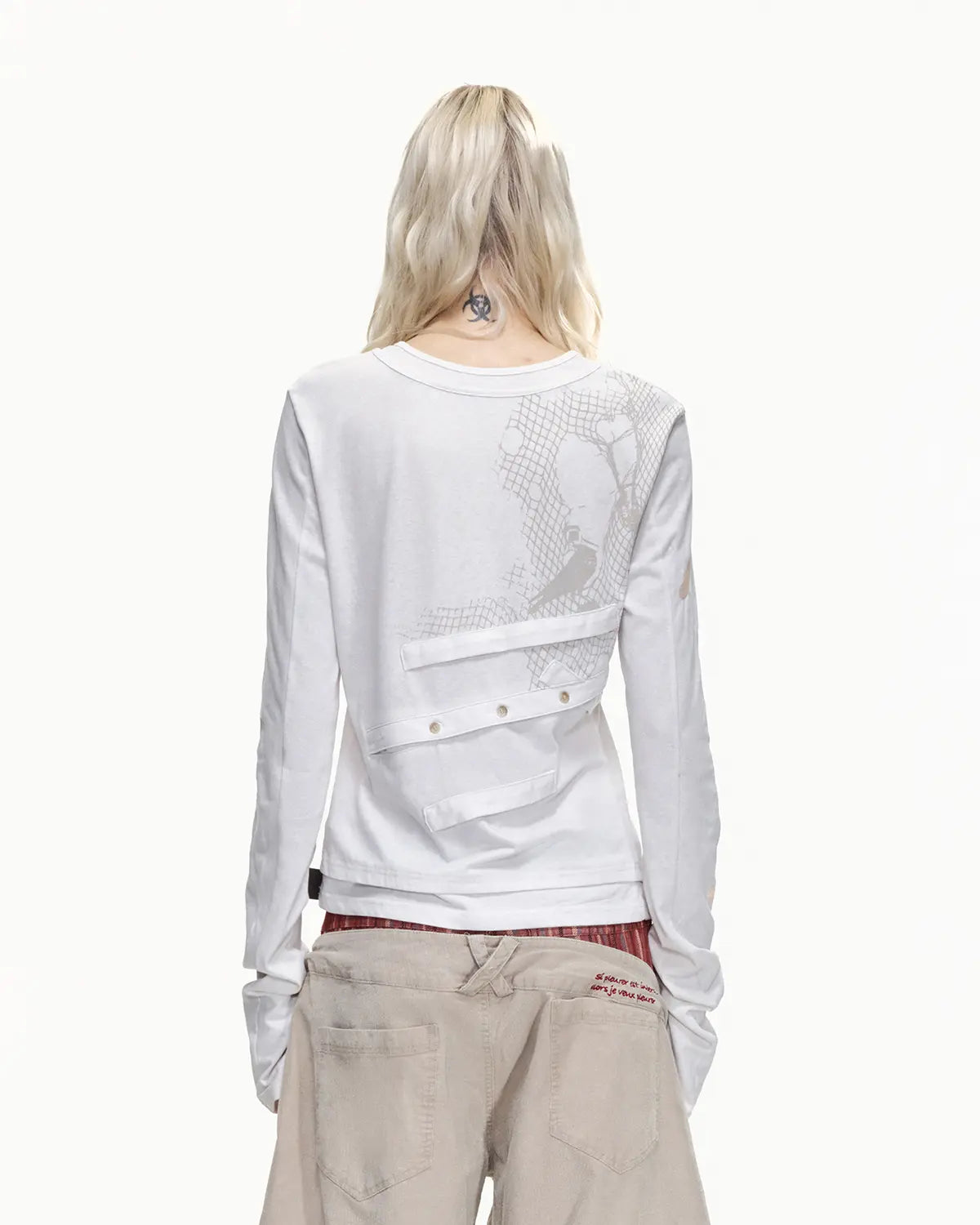 EMO "Digital Veils" Layered Tee