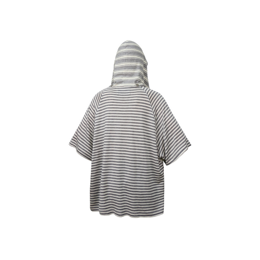 RELABEL Striped Wool-Blend Detachable Hood Tee