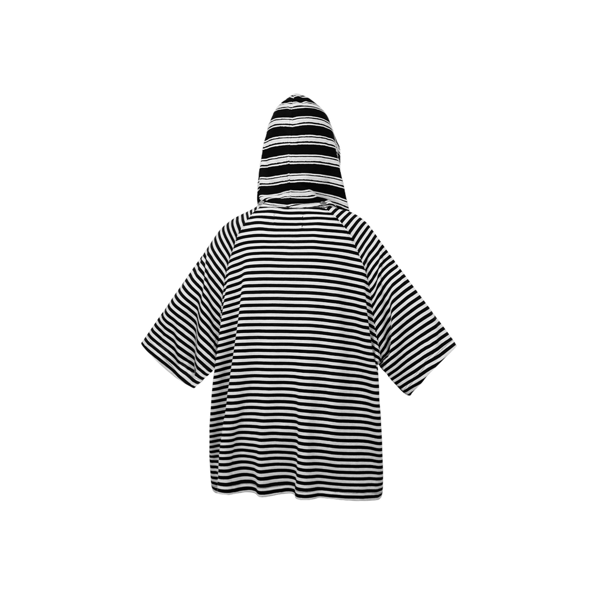 RELABEL Striped Wool-Blend Detachable Hood Tee