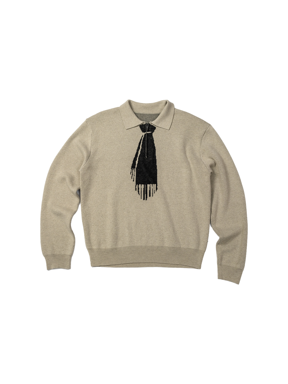 KADAKADA Tie-Jacquard Wool-Blend Sweater