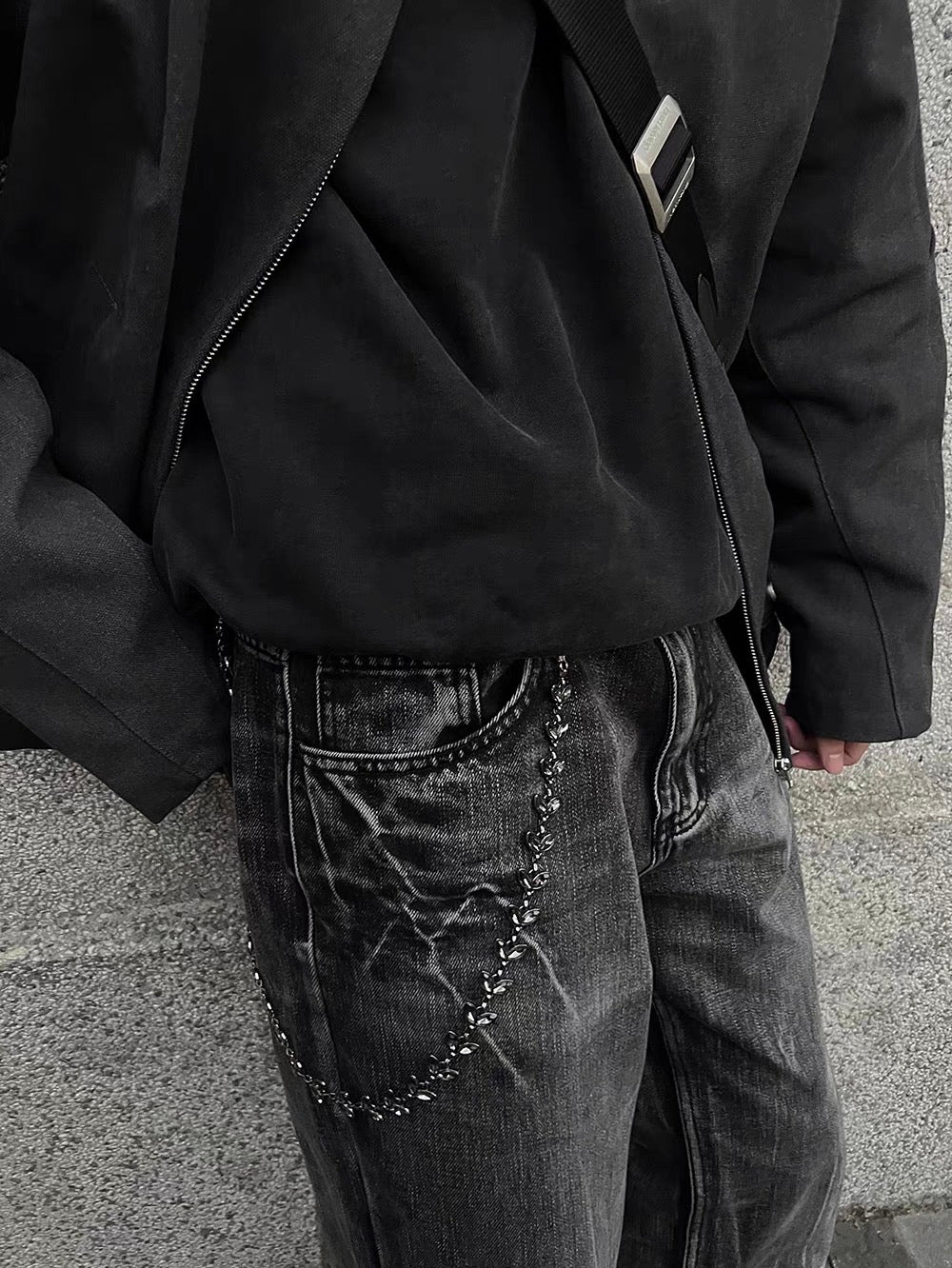 log2x select RAF Style Hip-Hop Metal Braided Unisex Waist Chain