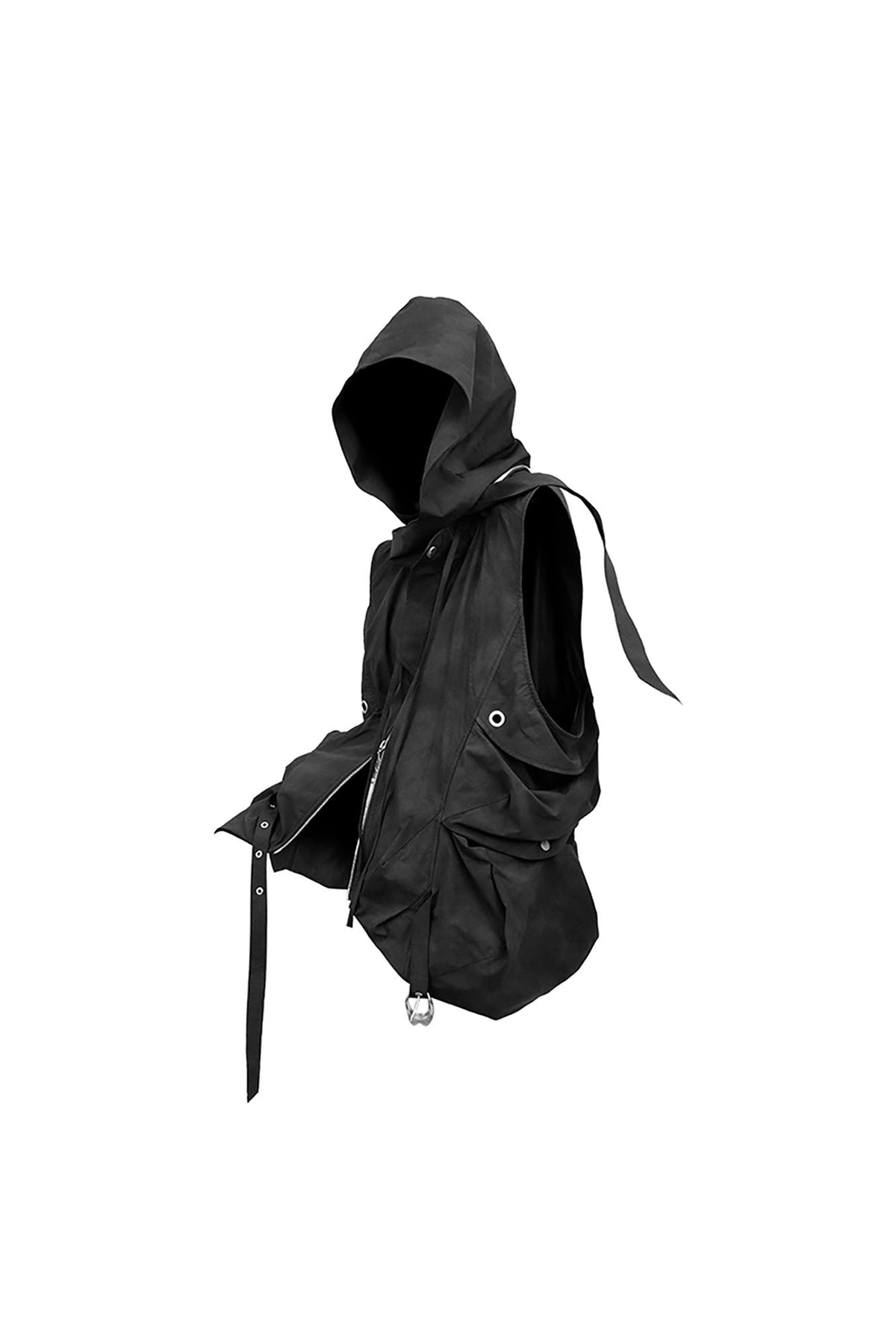 RELABEL Detachable Hood Big-Pocket Vest