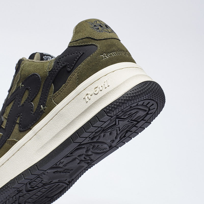 R-Evil Suede Green Sneakers