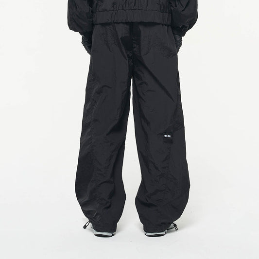RELABEL Drawstring Pleated Wide-Leg Pants