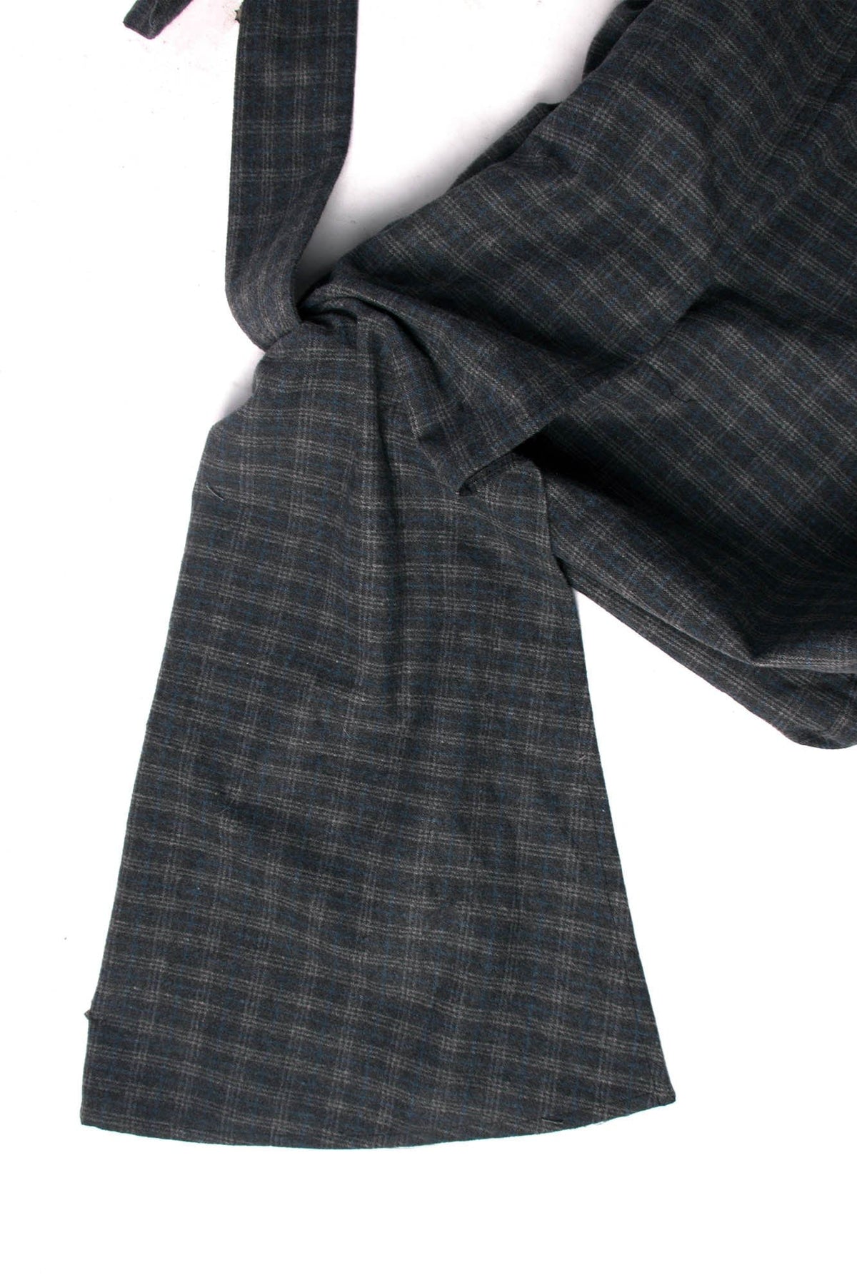 RELABEL Plaid Wool-Blended Knot Handle Hobo Bag