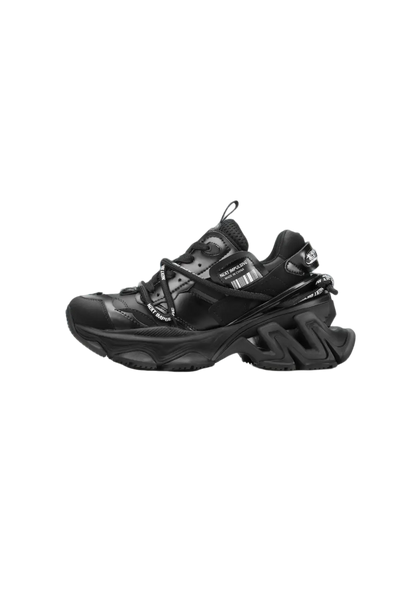 Black Impulse Layered Dad Sneakers