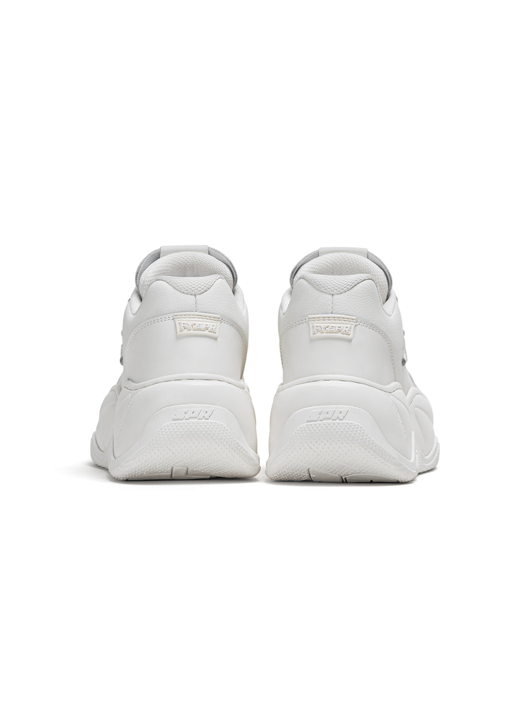 White WiFi 2.0 Wave Leather Platform Sneakers