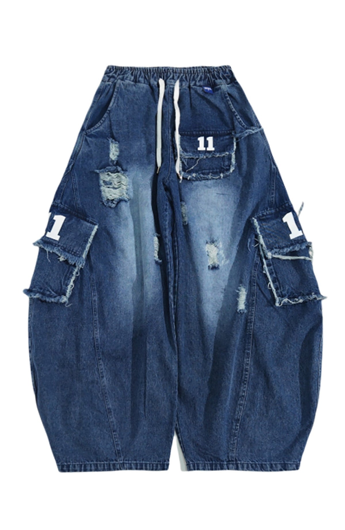 UUCSCC Retro Wide-Leg Straight Cargo Jeans