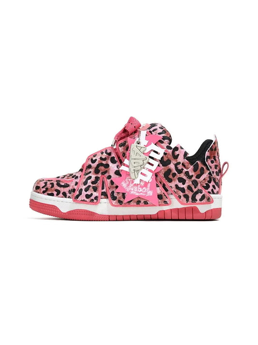 Leopard Low-Top Skate Sneakers