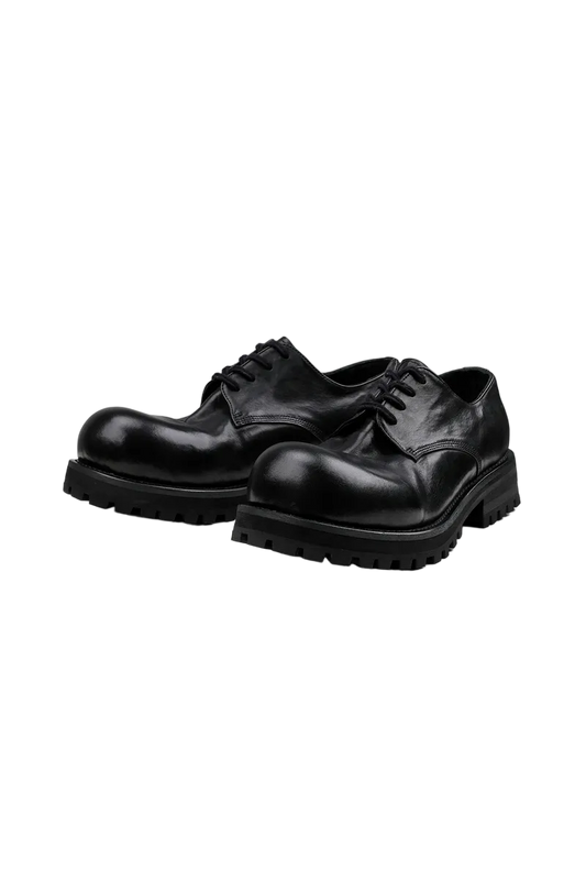 Platform Horsehide Derby Shoes