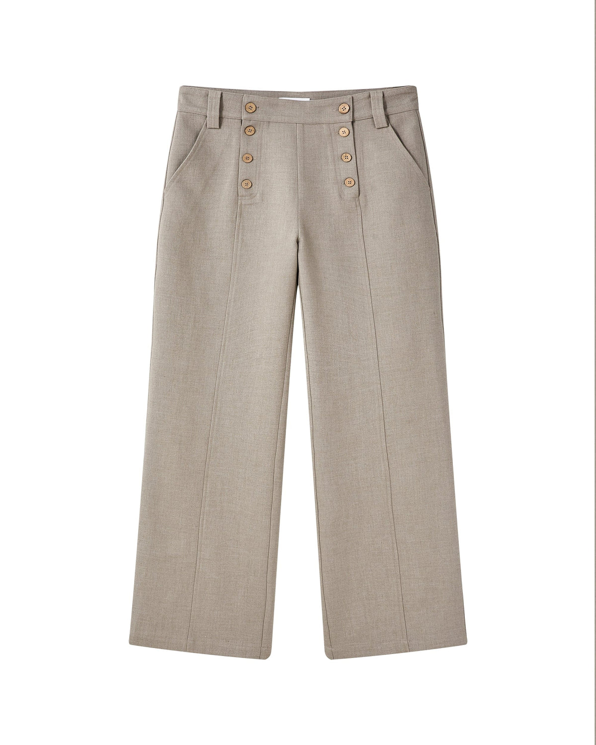 KREATE Double-Breasted Wide-Leg Trousers