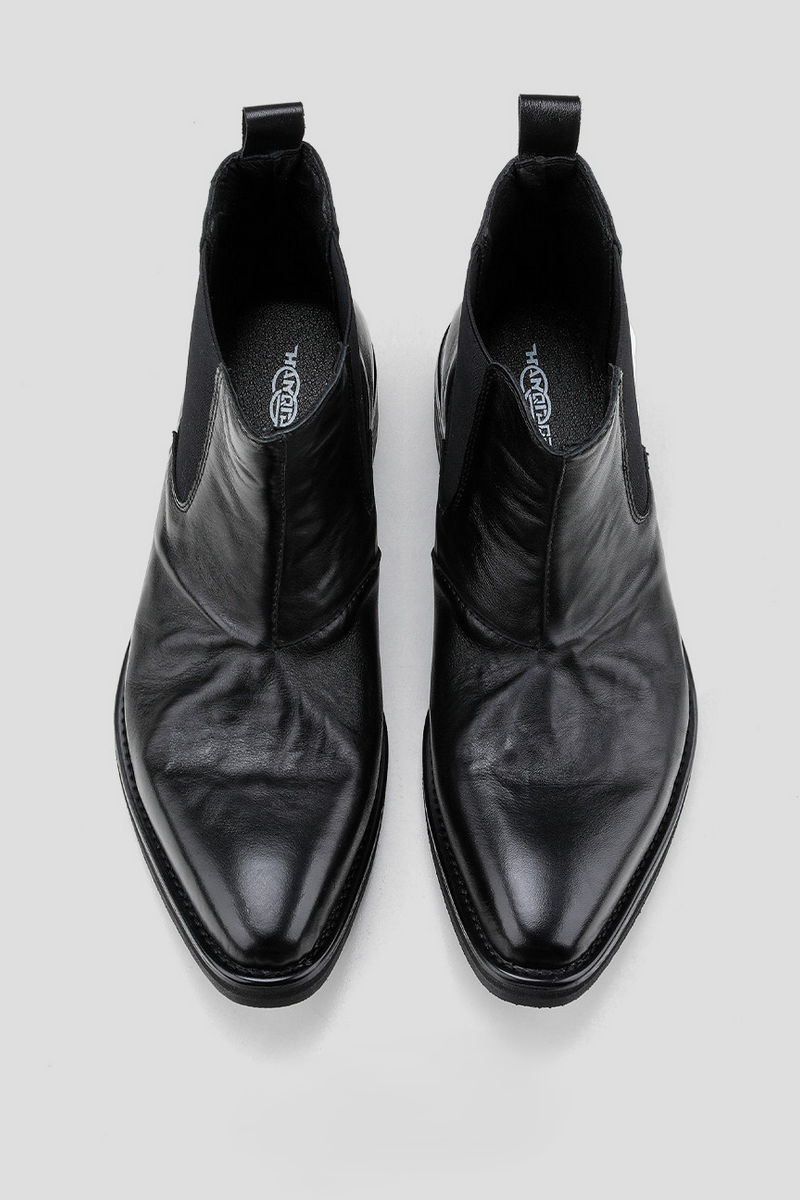 Pointed Platform Chelsea Boots
