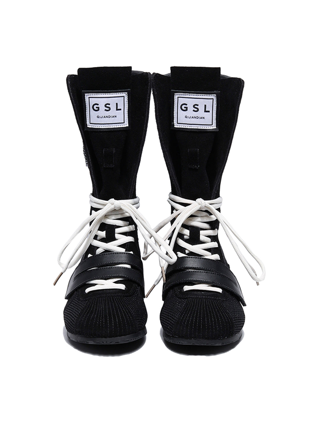 Black Knockout Pro2.0 Hybrid Velcro Boxing Trainer Boots