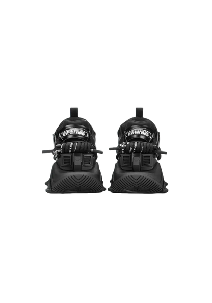 Black Impulse Layered Dad Sneakers